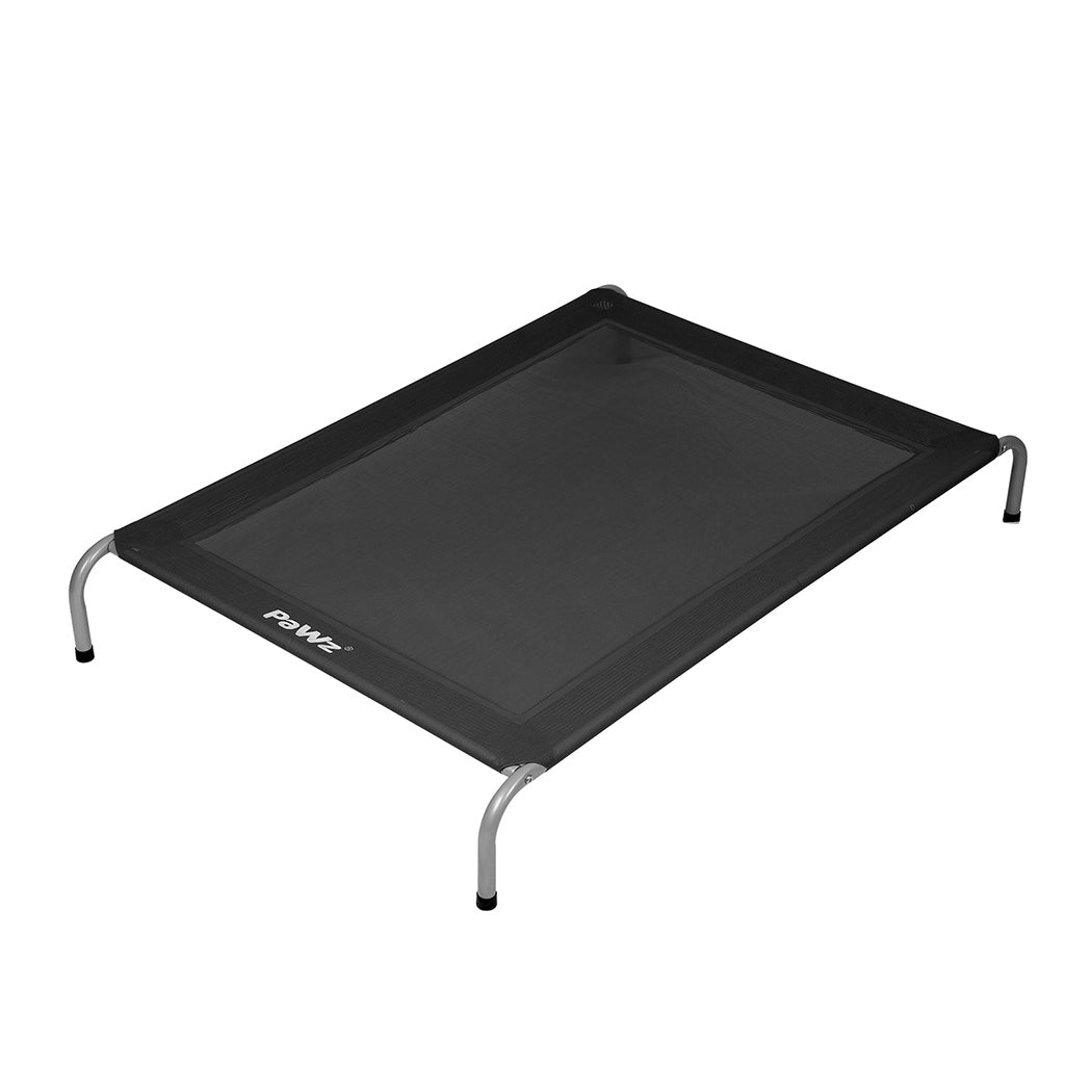 Pawz Heavy-Duty Elevated Trampoline Pet Bed for Dogs and Puppies - Large Raised Mesh Hammock