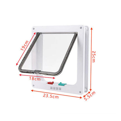 4-Way Safe Lockable Locking Pet Door