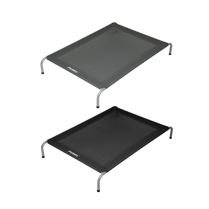 Pawz Heavy-Duty Elevated Trampoline Pet Bed for Dogs and Puppies - Large Raised Mesh Hammock
