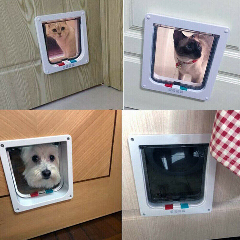 4-Way Safe Lockable Locking Pet Door