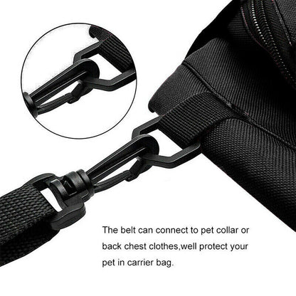 Pets Dog Cat Car Seat Belt Booster Travel Carrier Folding Bag for Dog Cat Puppy
