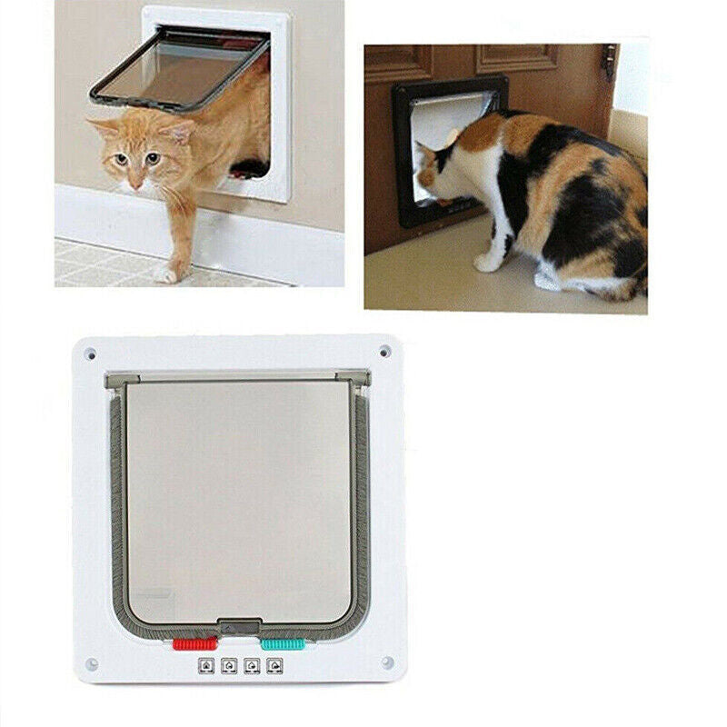 4-Way Safe Lockable Locking Pet Door