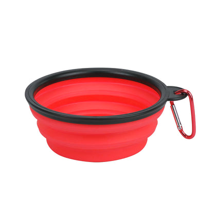 Portable Silicone Foldable Pet Bowl 