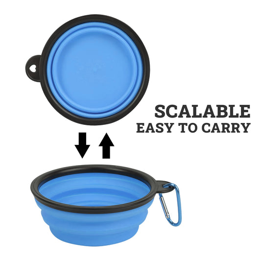 Portable Silicone Foldable Pet Bowl 