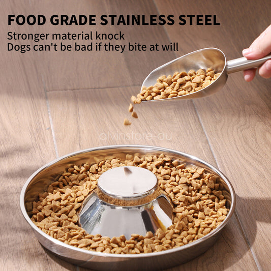 Stainless Dish Pet Feeder Bowl