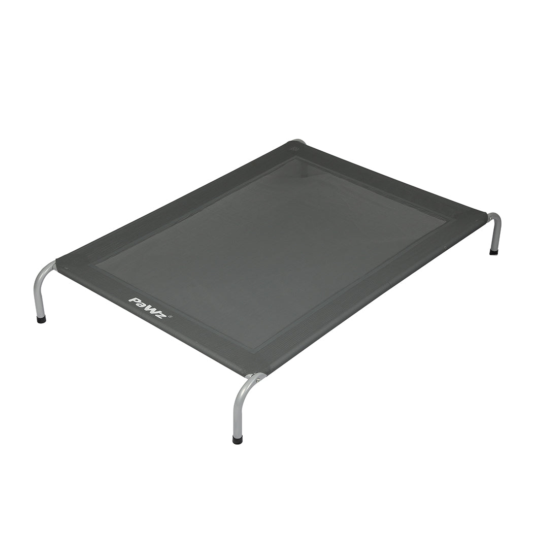 Pawz Heavy-Duty Elevated Trampoline Pet Bed for Dogs and Puppies - Large Raised Mesh Hammock