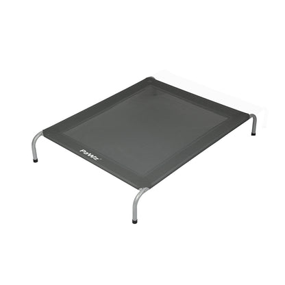 Pawz Heavy-Duty Elevated Trampoline Pet Bed for Dogs and Puppies - Large Raised Mesh Hammock