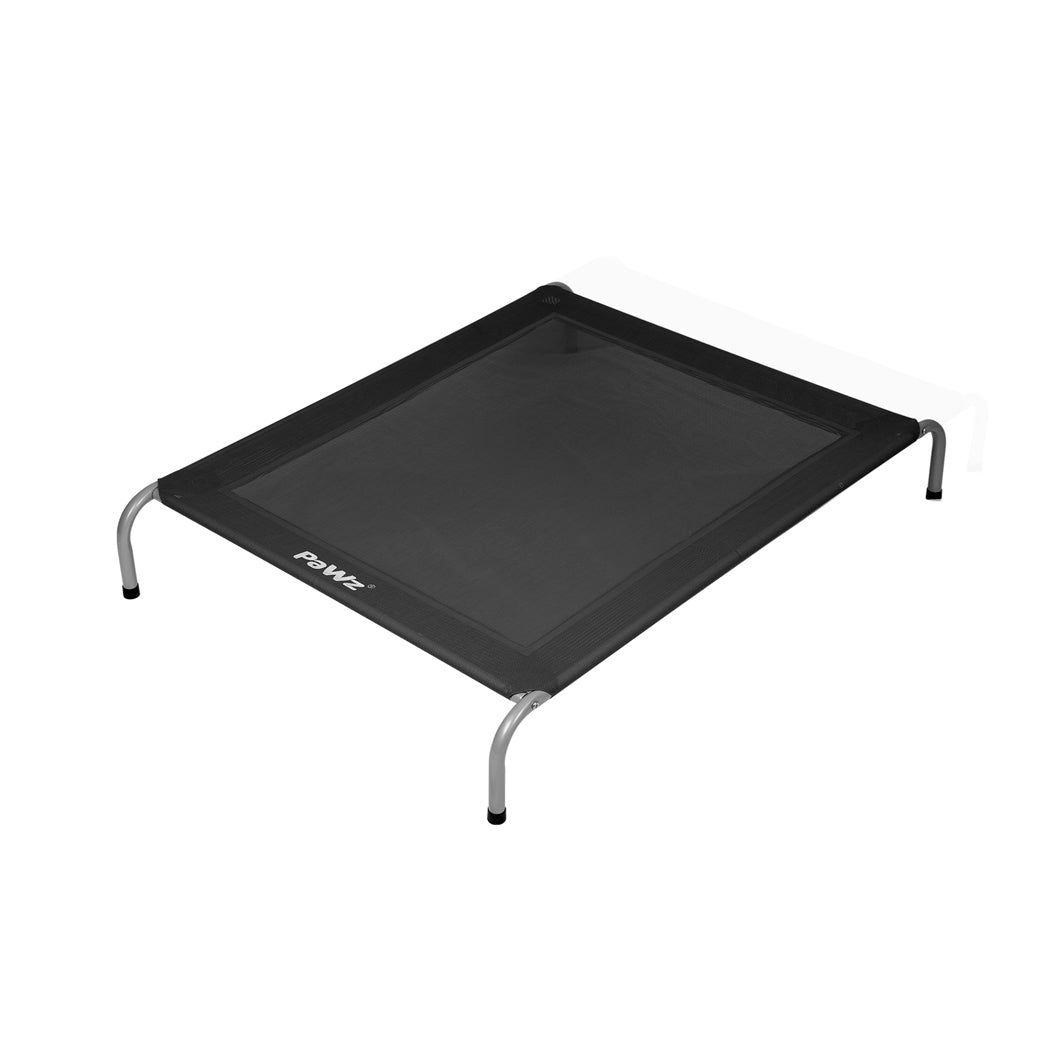 Pawz Heavy-Duty Elevated Trampoline Pet Bed for Dogs and Puppies - Large Raised Mesh Hammock