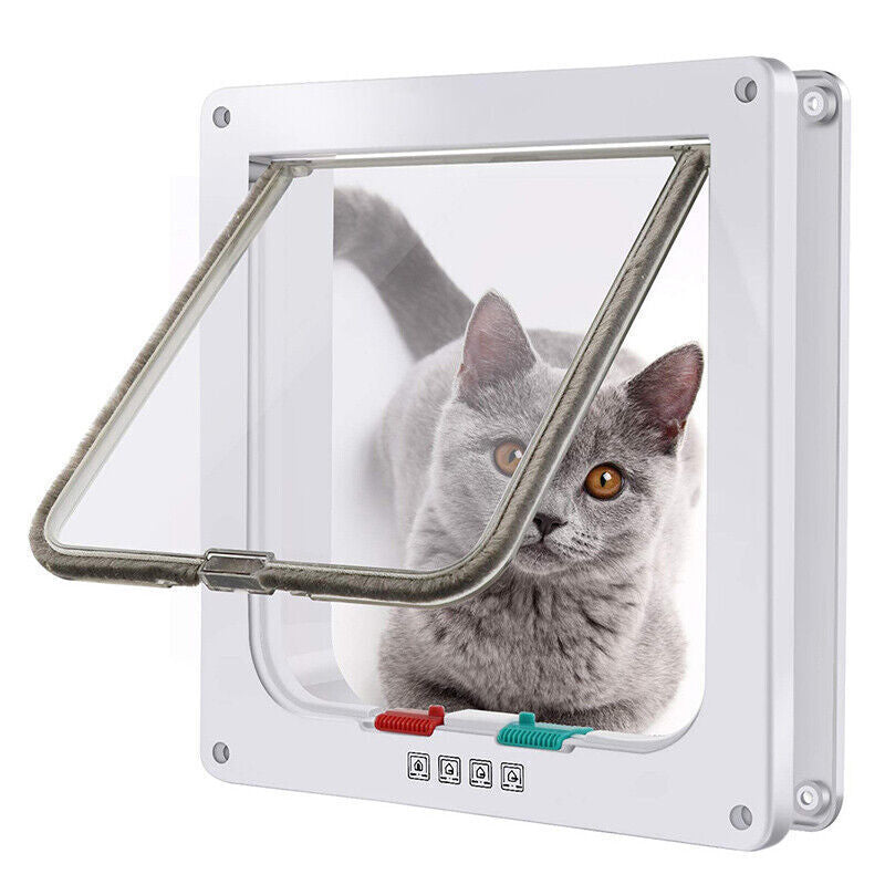 4-Way Safe Lockable Locking Pet Door